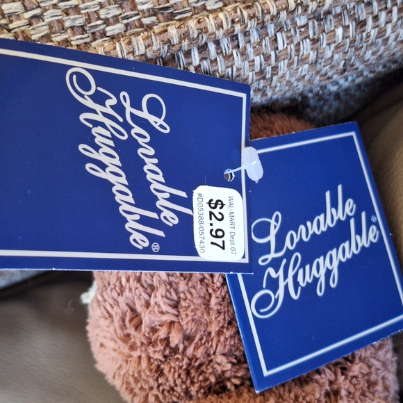 Goffa Brown Bear Plush Lovable Huggable Gingham Bow Stuffed Animal Toy Tagged - Picture 10 of 13